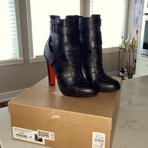 Christian Louboutin Lamu 120 Black Heeled Boots
